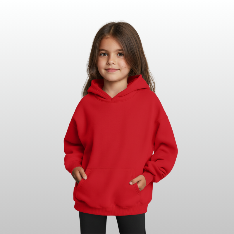 Girls Oversized Fleece Pullover Sweatshirts