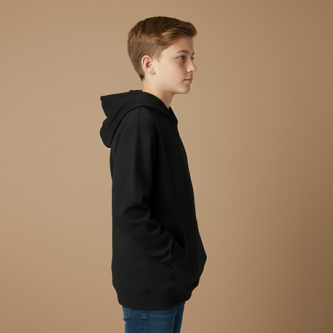 Boys Long Sleeve Fleece Hooded Sweatshirt