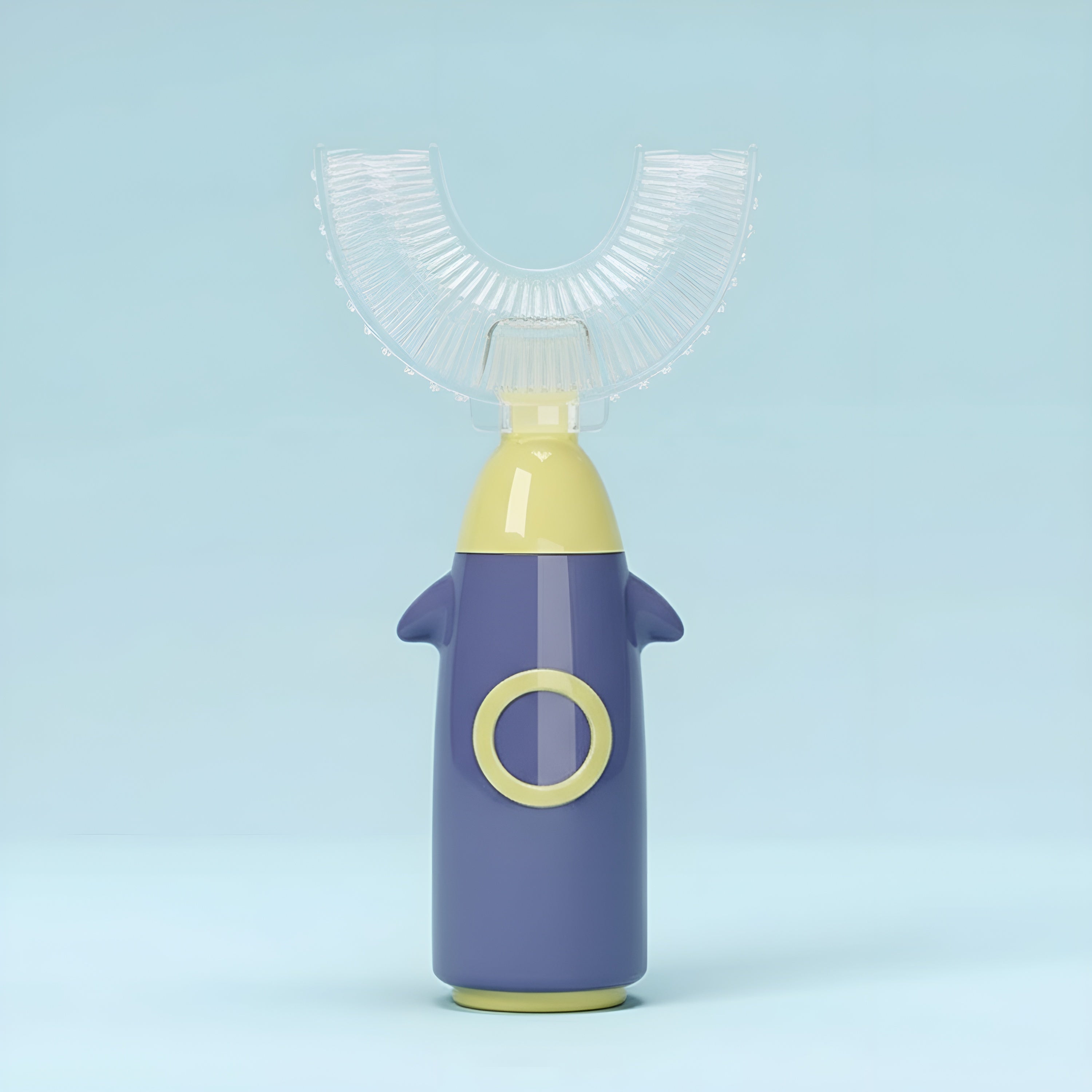 Kids U Shaped Silicone Soft Bristle Manual Cleaning Brush