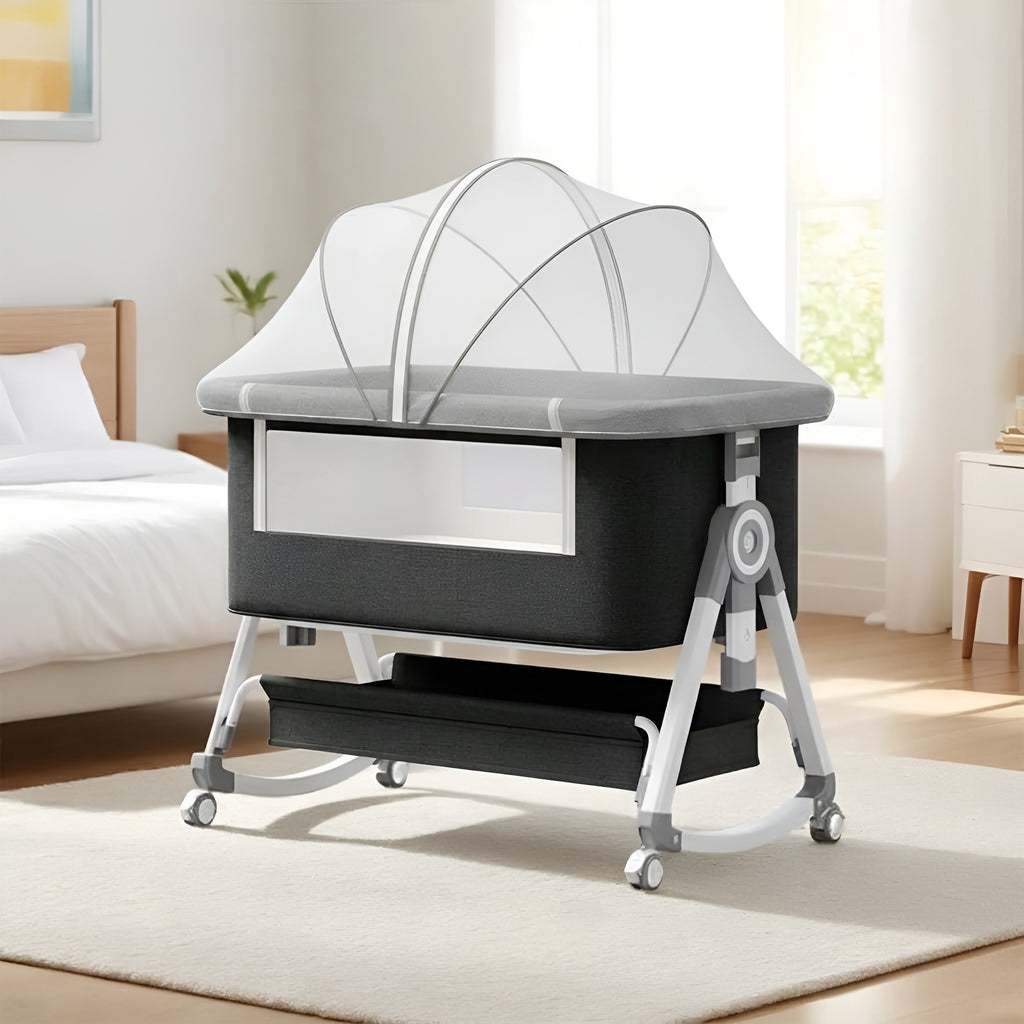 Newborn Portable Baby Bassinet And Bedside Sleeper With Rocking Mode