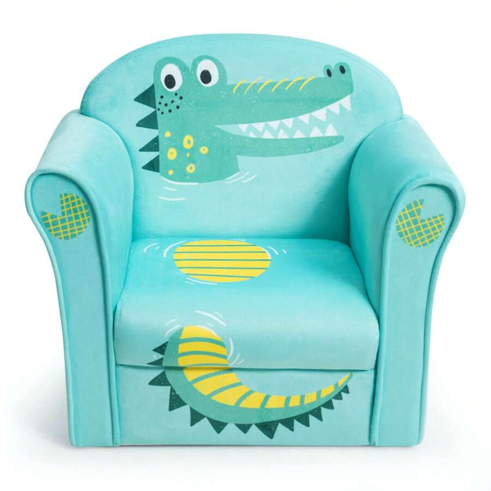 Kids Animal Themed Sofa Chair With Armrests