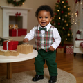 Boys Formal Shirt With Vest And Pants Set