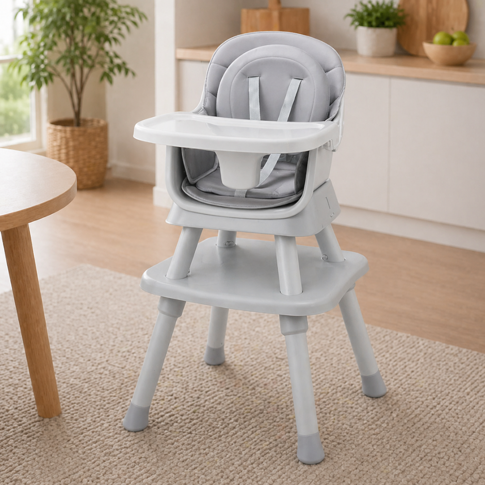 Toddler 8 In 1 High Chair Double Layer Cushions Multifunctional