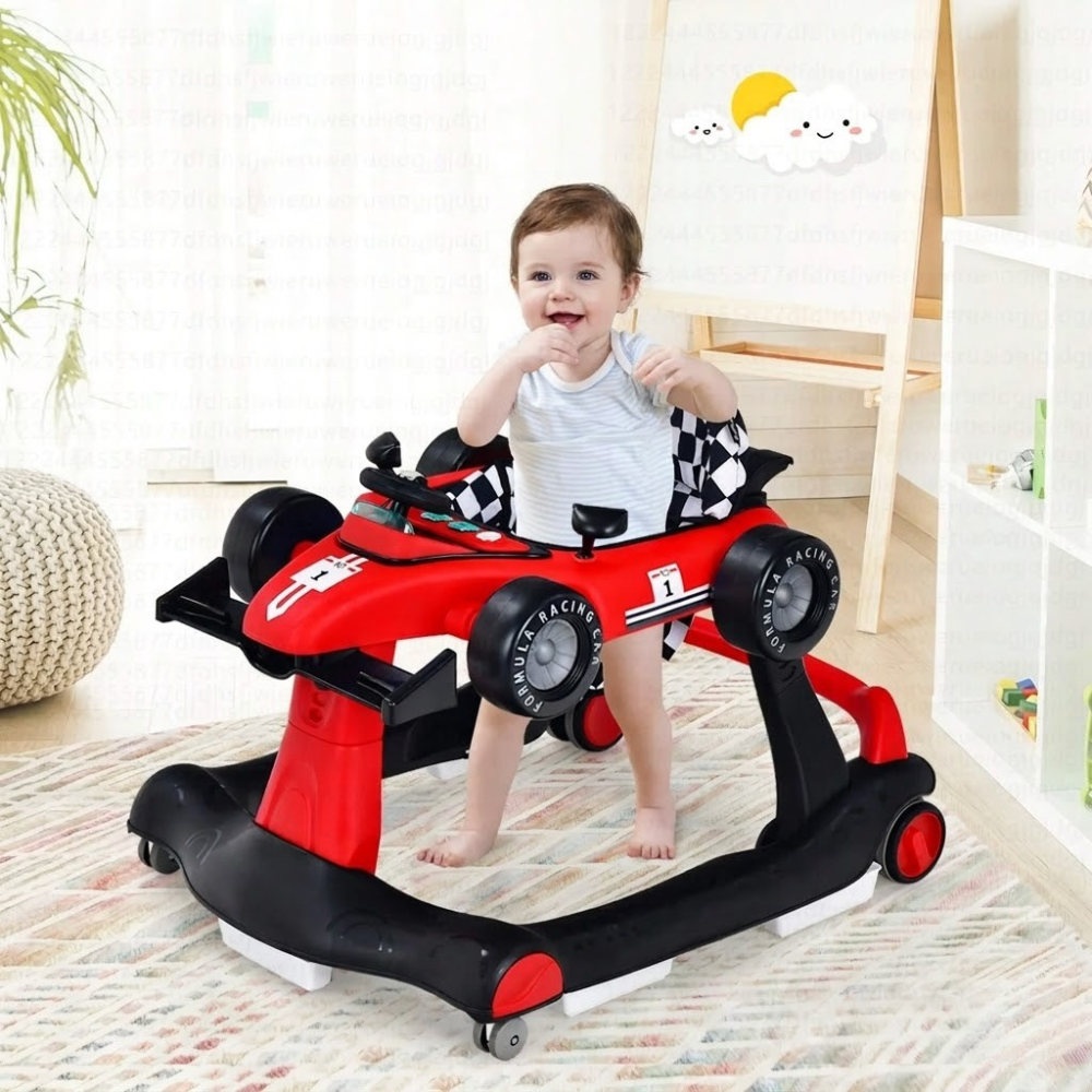 4 In 1 Foldable Adjustable Baby Activity Walker