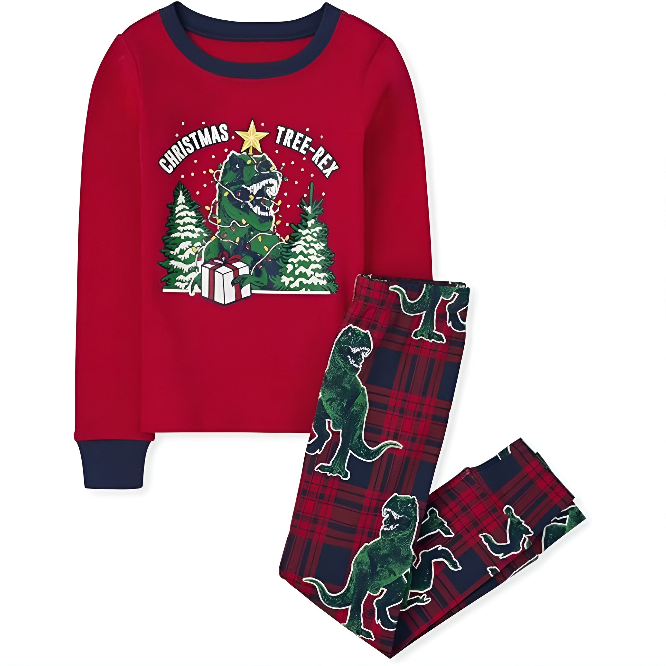 Holiday Print Two Piece Pajama Set
