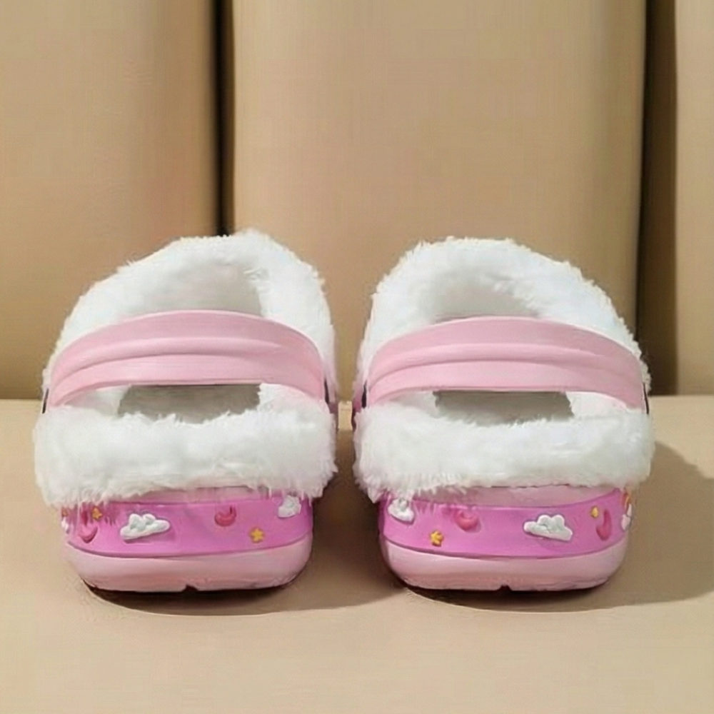 Kids Comfort Lined Adjustable Strap Clogs