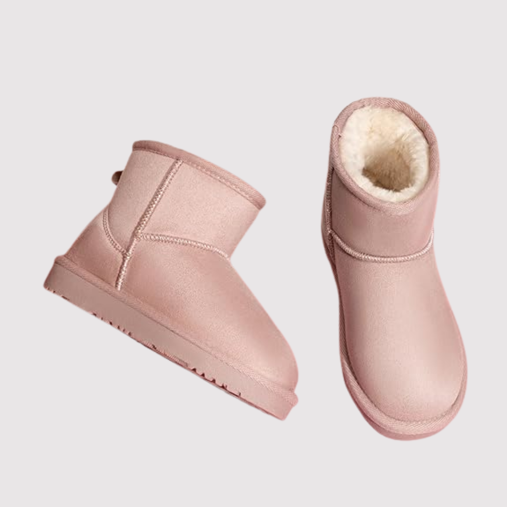 Girls And Boys Faux Fur Lined Snow Shoes