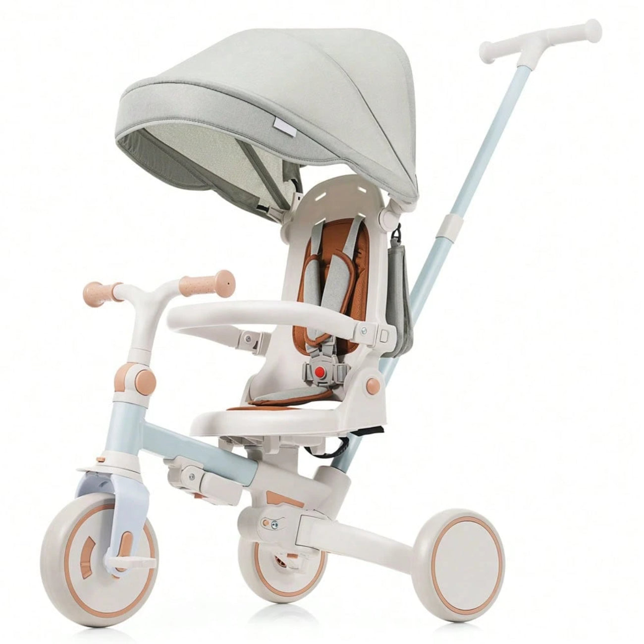 Toddler 7 In 1 Multifunctional Foldable Tricycle Stroller
