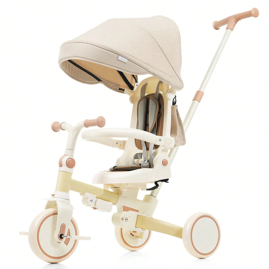 Toddler 7 In 1 Multifunctional Foldable Tricycle Stroller