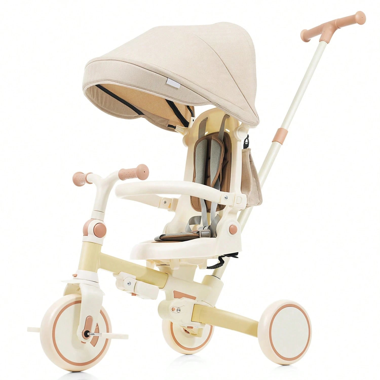 Toddler 7 In 1 Multifunctional Foldable Tricycle Stroller