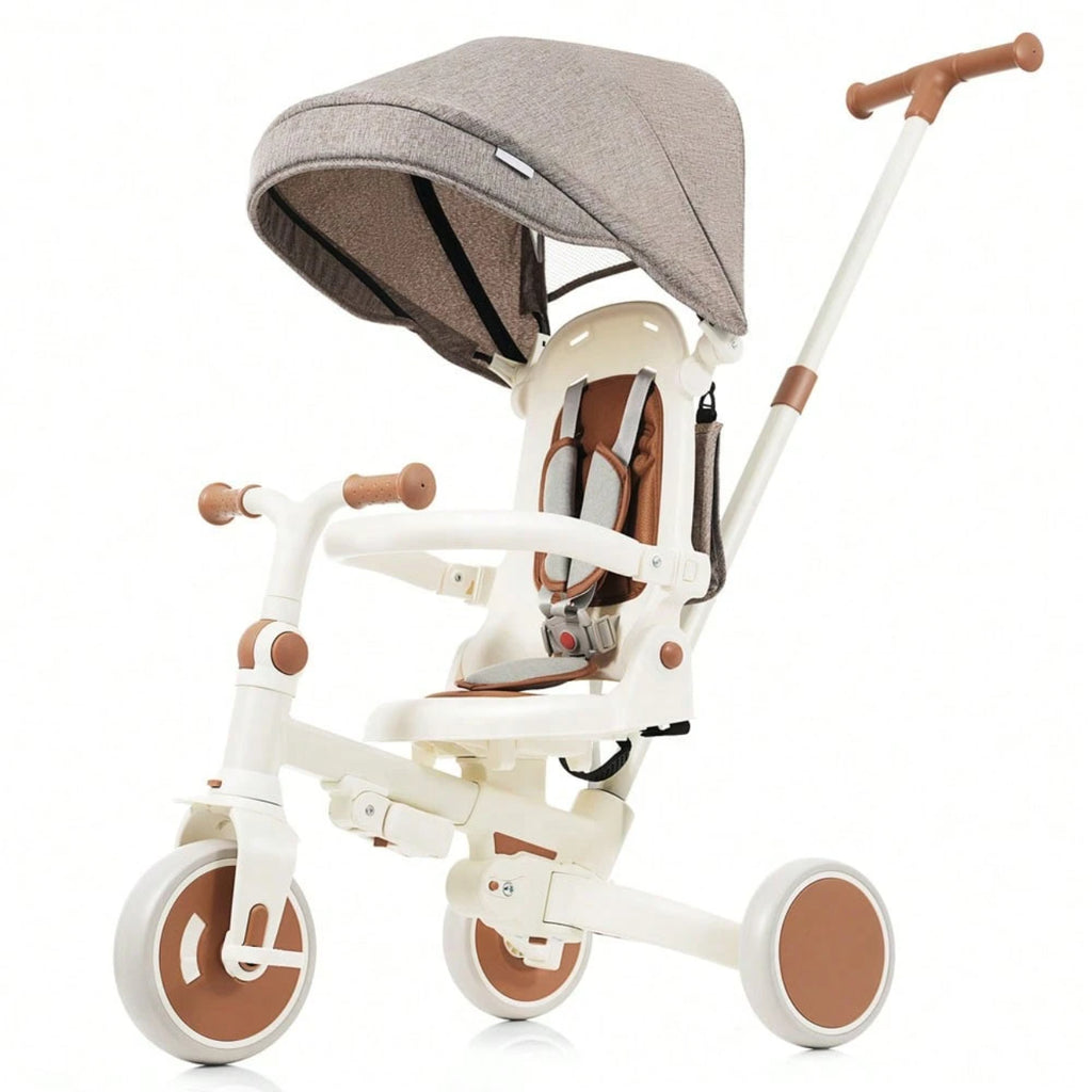 Toddler 7 In 1 Multifunctional Foldable Tricycle Stroller