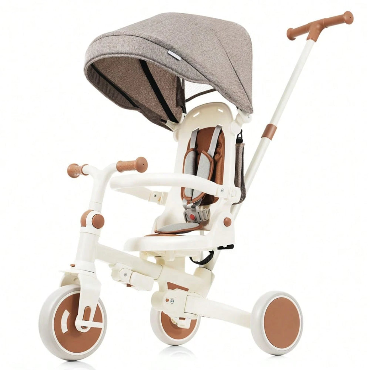 Toddler 7 In 1 Multifunctional Foldable Tricycle Stroller