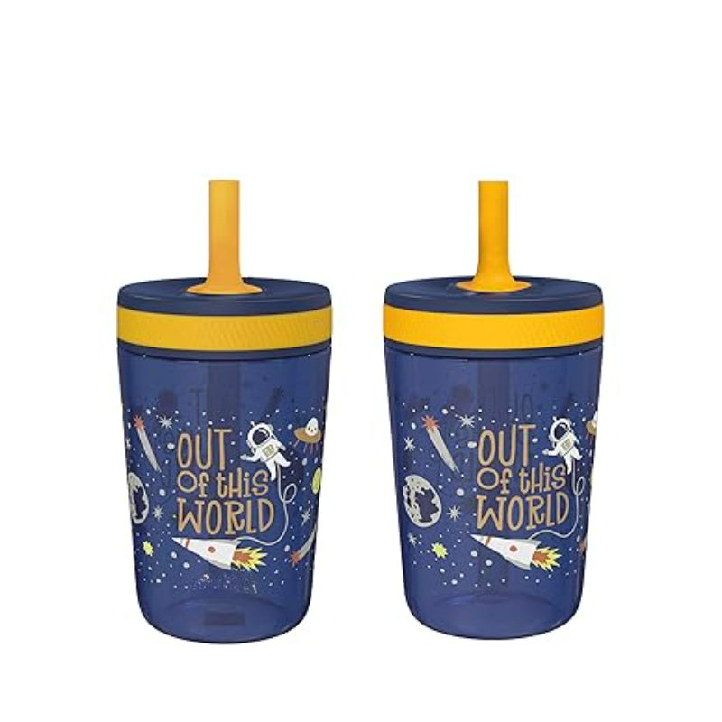 Kids Reusable Cartoon Plastic Cups