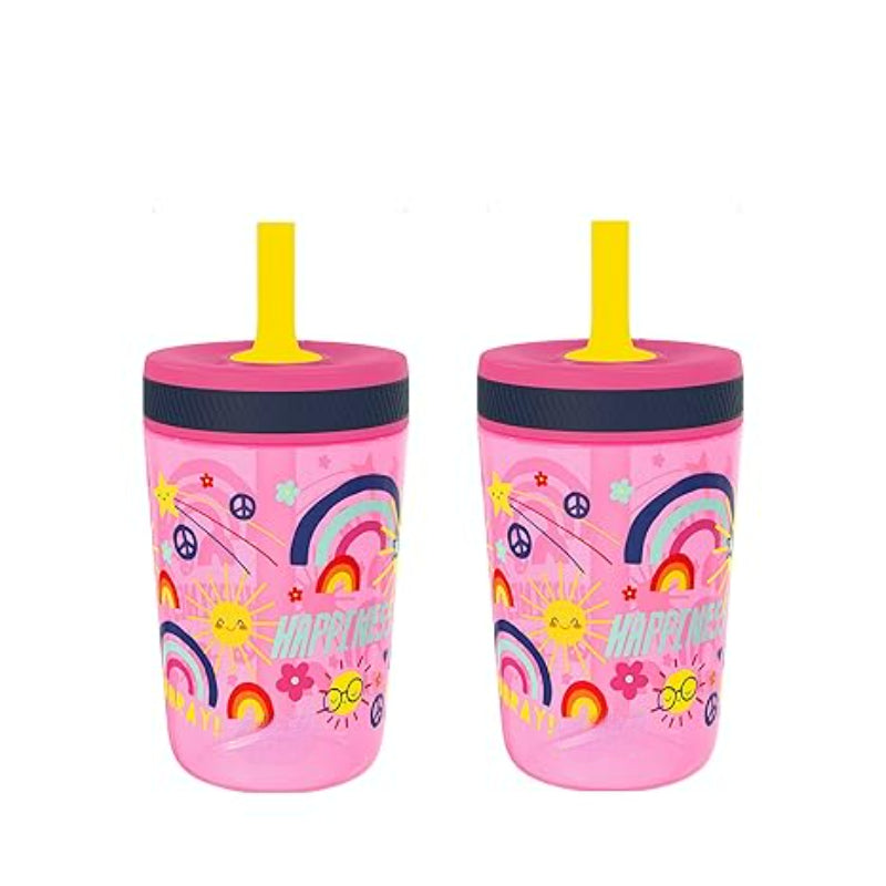 Kids Reusable Cartoon Plastic Cups