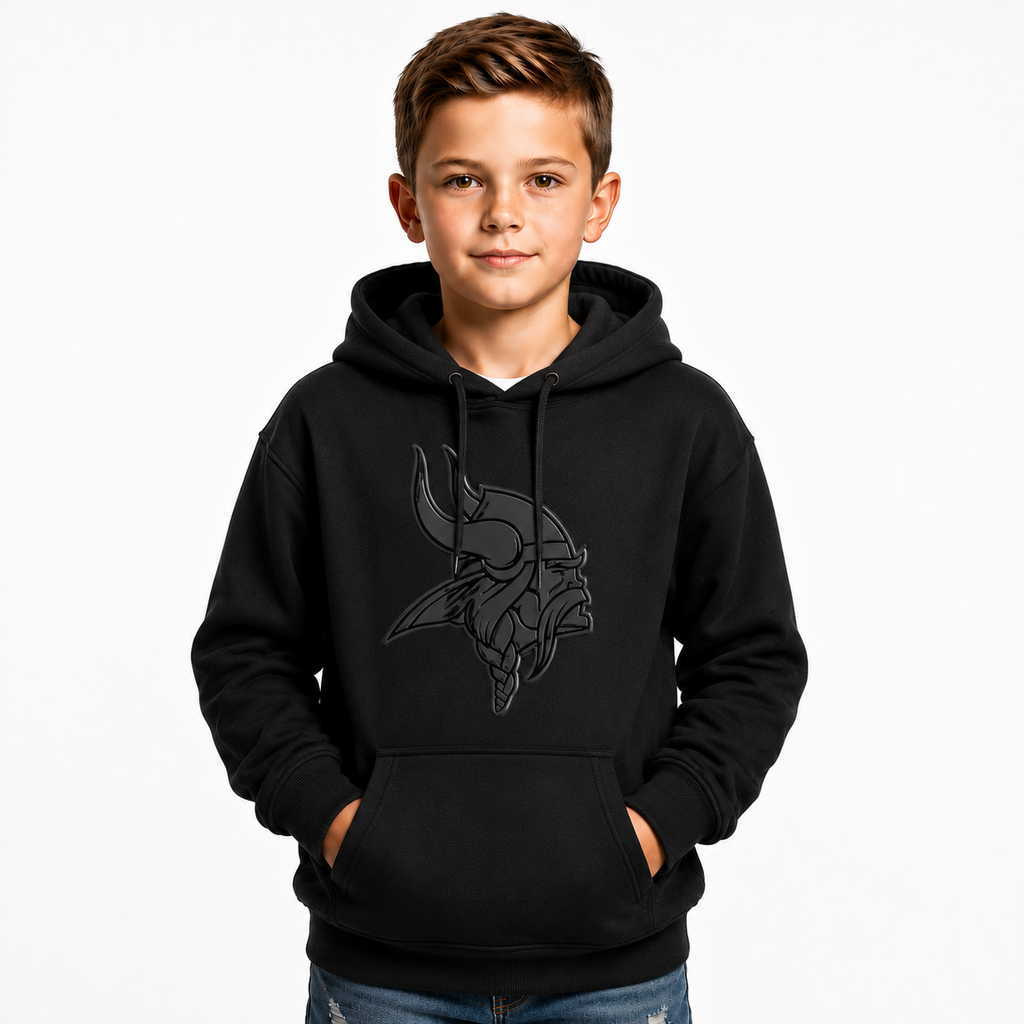 Minnesota Vikings Football Team Themed Pullover Kids Hoodie For Fans