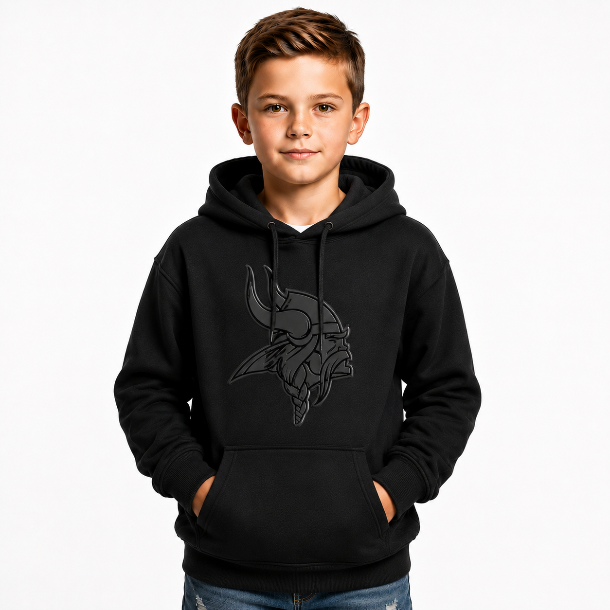Minnesota Vikings Football Team Themed Pullover Kids Hoodie For Fans