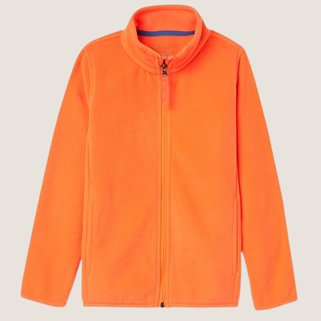 Toddlers Polar Fleece Full Zip Mock Jacket