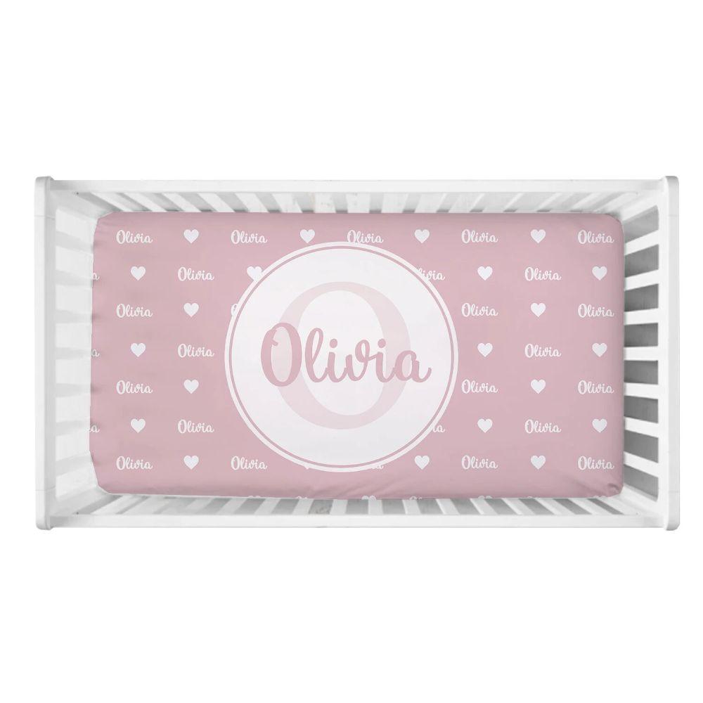 Monogrammed Toddler Bed Set