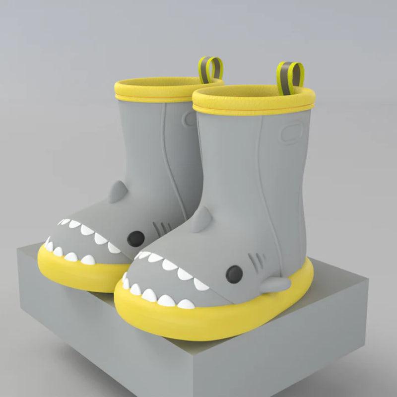 Kids Shark Waterproof Boots Adventure Ready Rain Gear