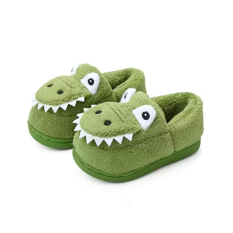 Warm Cartoon Slip On Slippers For Boys For Indoor Wear