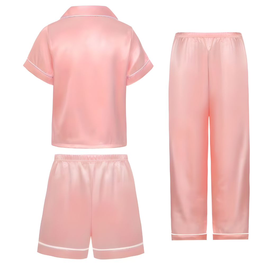 Girls Three Piece Casual Pajama Set