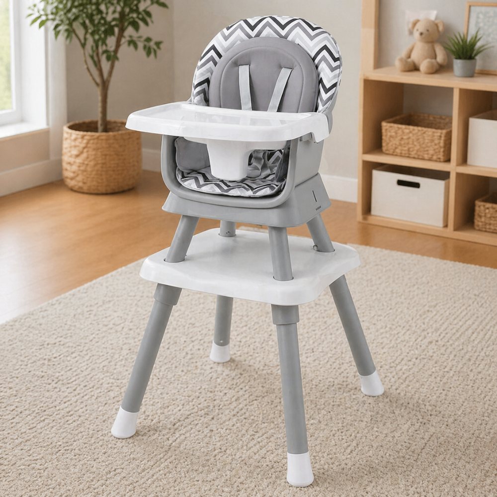 Toddler 8 In 1 High Chair Double Layer Cushions Multifunctional