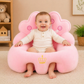 Soft Cushion Baby Sitting Chair With Crown Shaped Backrest