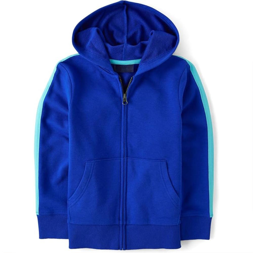 Long Sleeve Hooded Full Zip Front Sweatshirt