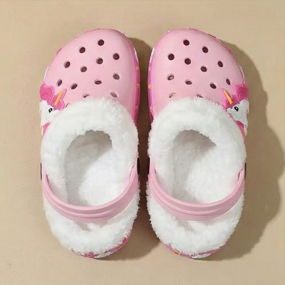 Kids Comfort Lined Adjustable Strap Clogs