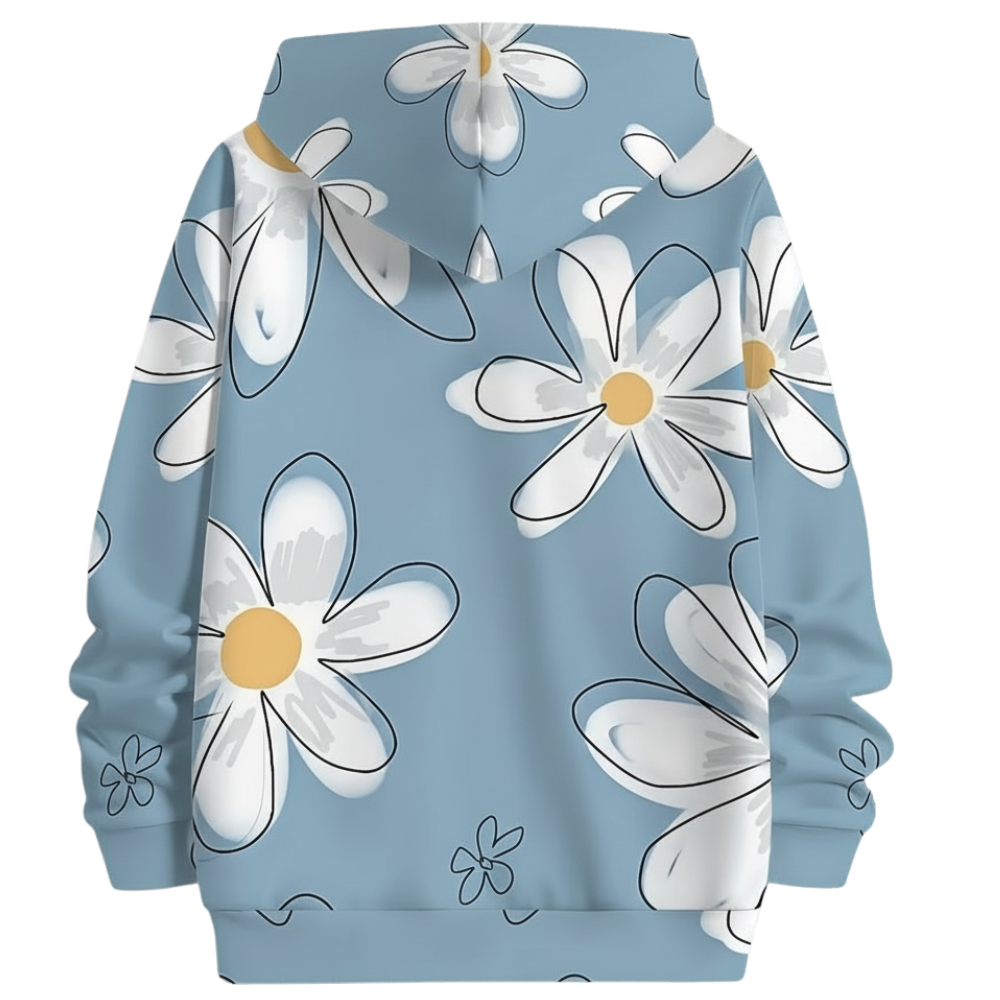 Girls 3D Cartoon Printed Hoodie