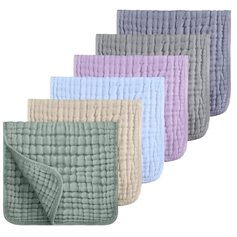 6PCS Muslin Baby Towels For Baby Care