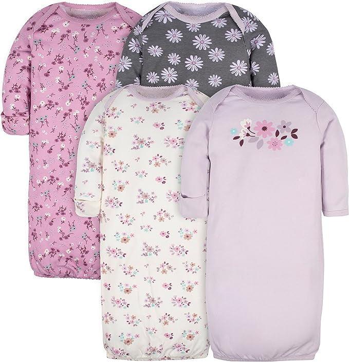 Baby Pack Of 4 Cotton Sleepwear Gown
