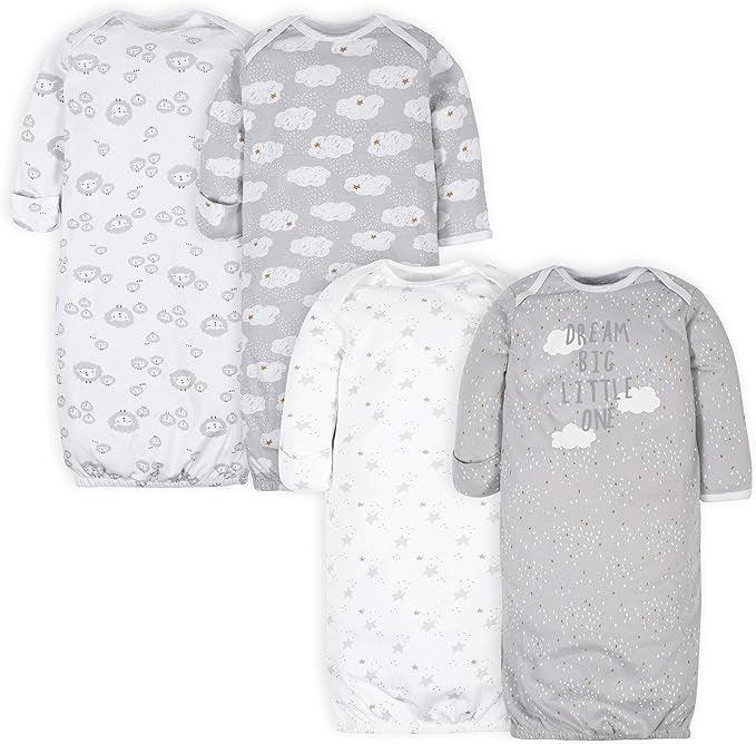 Baby Pack Of 4 Cotton Sleepwear Gown