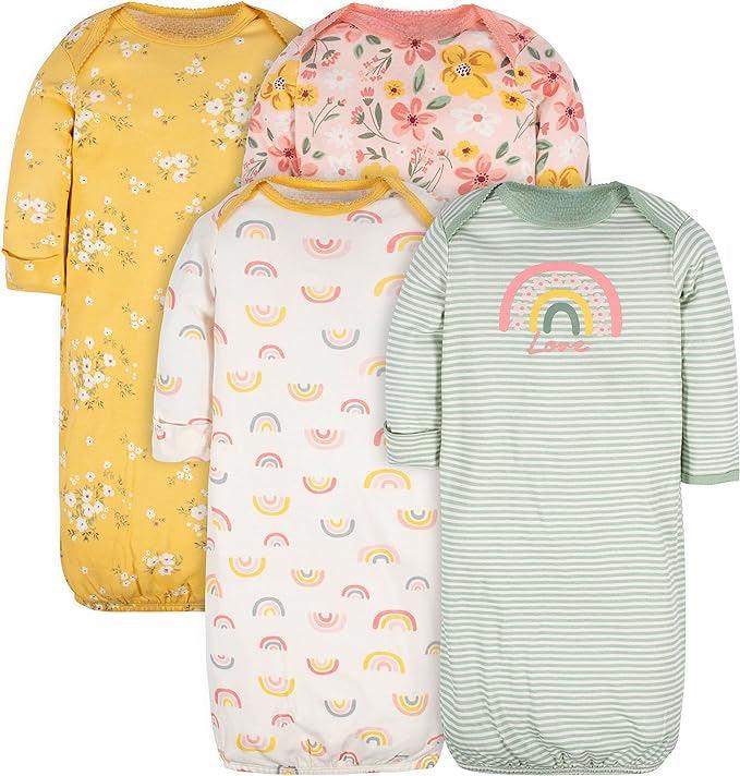 Baby Pack Of 4 Cotton Sleepwear Gown