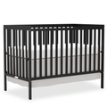 Babies 5 In 1 Convertible Crib Bed With Adjustable Mattress And Pinewood Frame