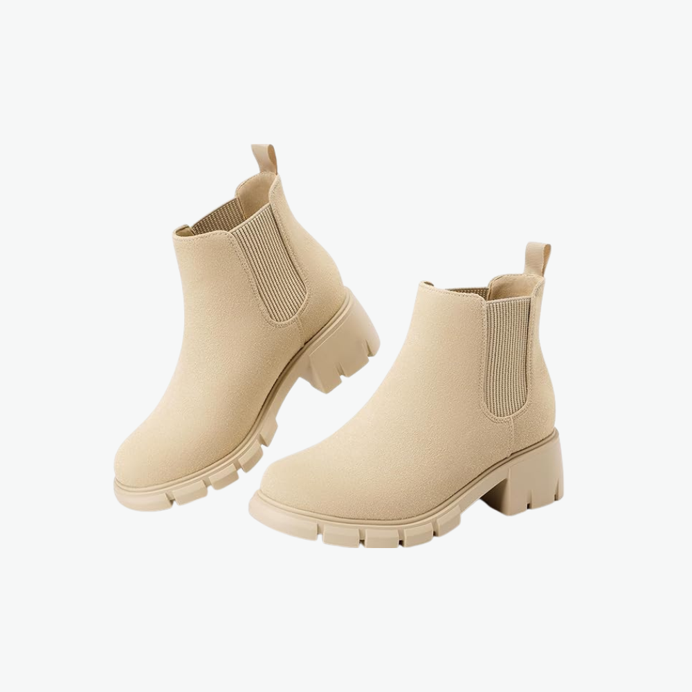 Girls Chelsea Boots With Comfortable Slip On Lug Sole