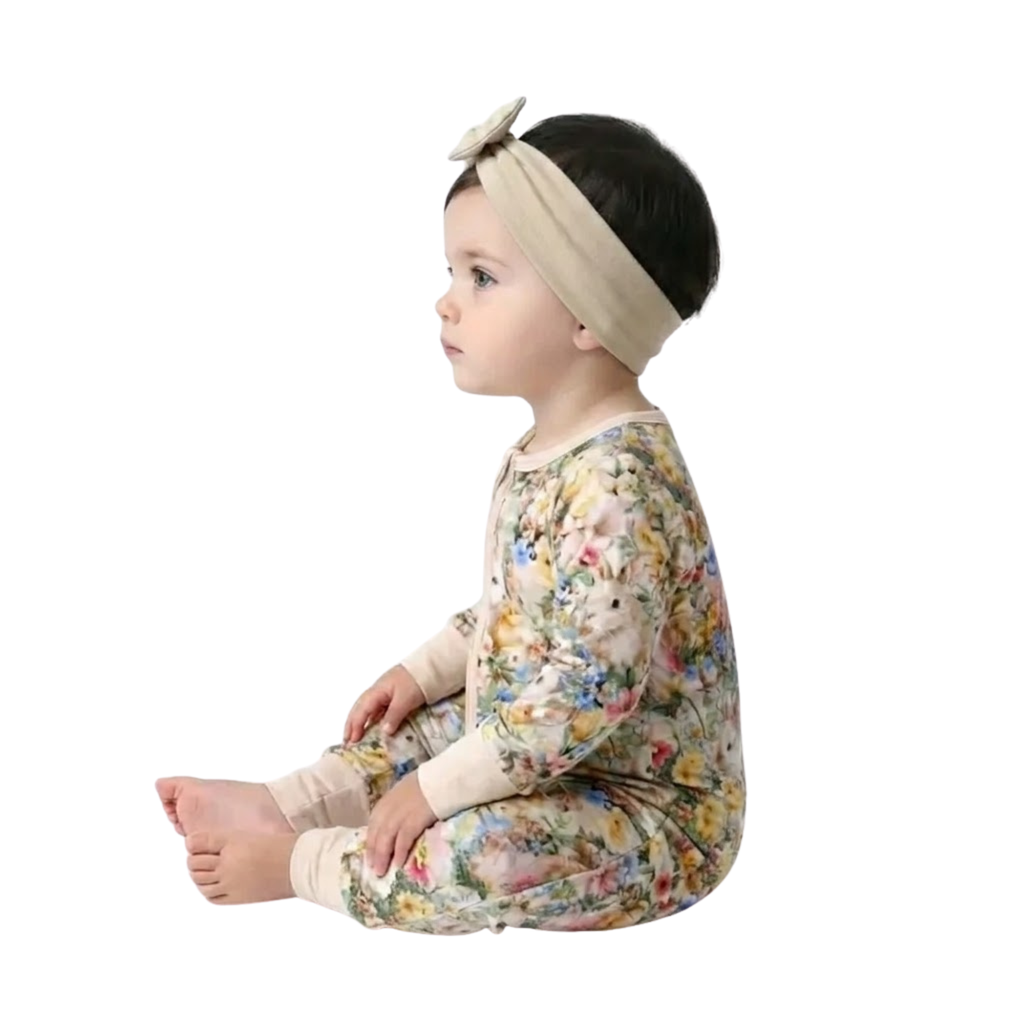 Kids Easter Bamboo Zippy Onesie With Full Zipper