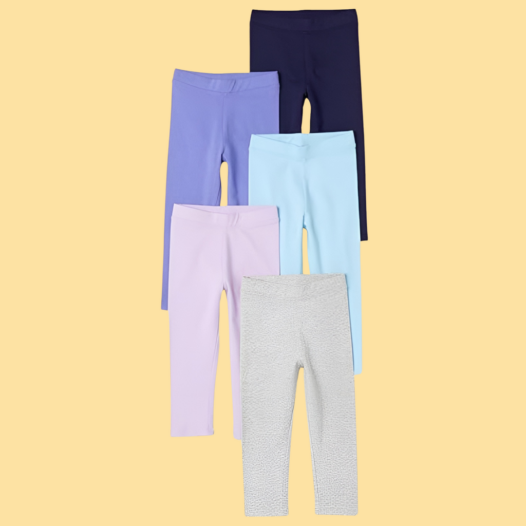 Girls And Toddlers Leggings Pack Of 5