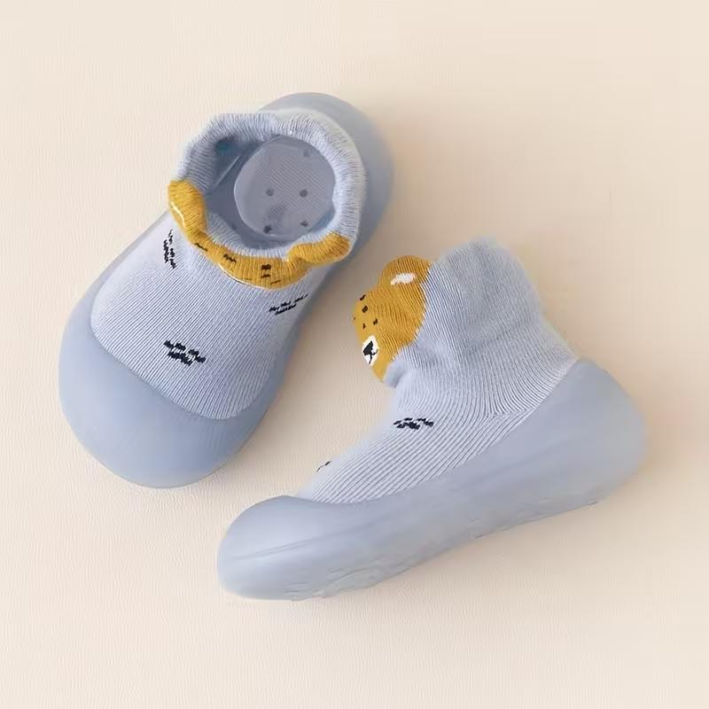 Cartoon Animal Slip On Baby Shoes With Non Slip Sole