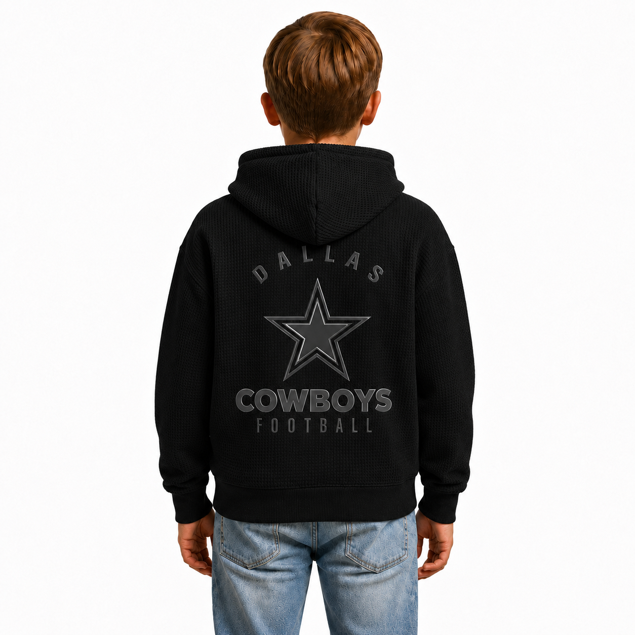 Dallas Cowboys Kids Printed Pullover Hoodie With Minimal Star Graphic