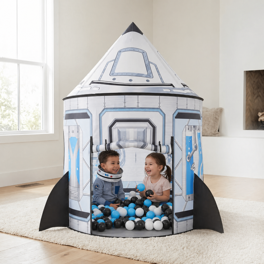 Kids Rocket Ship Space Themed Indoor Tent