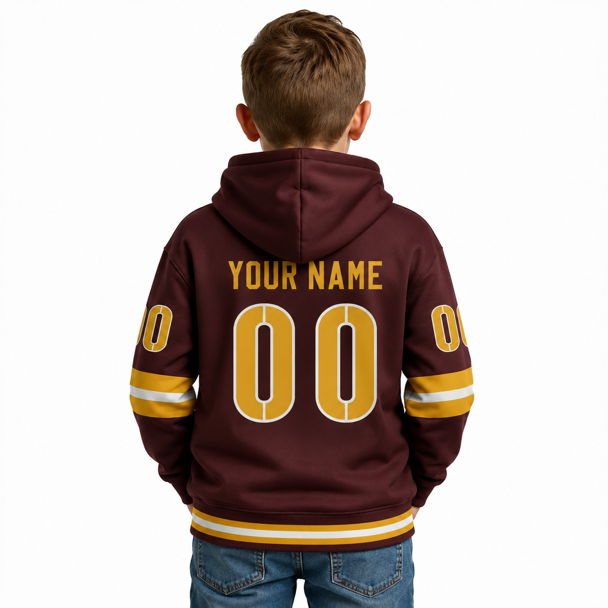 Personalized Washington Commanders Kids Hoodie For Football Fans And Team Wear