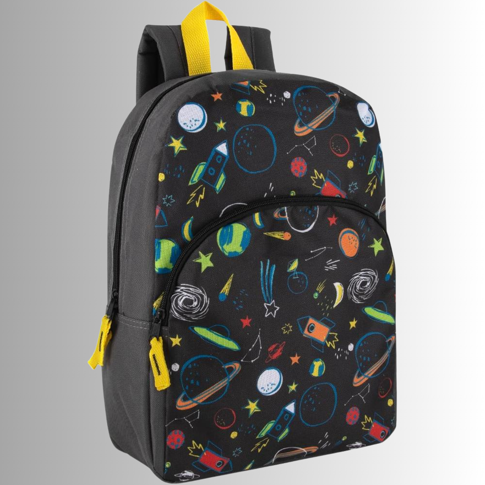 Preschool Kindergarten 15 Inch Kids Backpacks For Boys And Girls With Adjustable Padded Straps