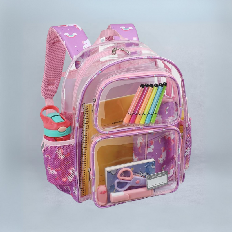 Kids 1 Pack Clear Backpack