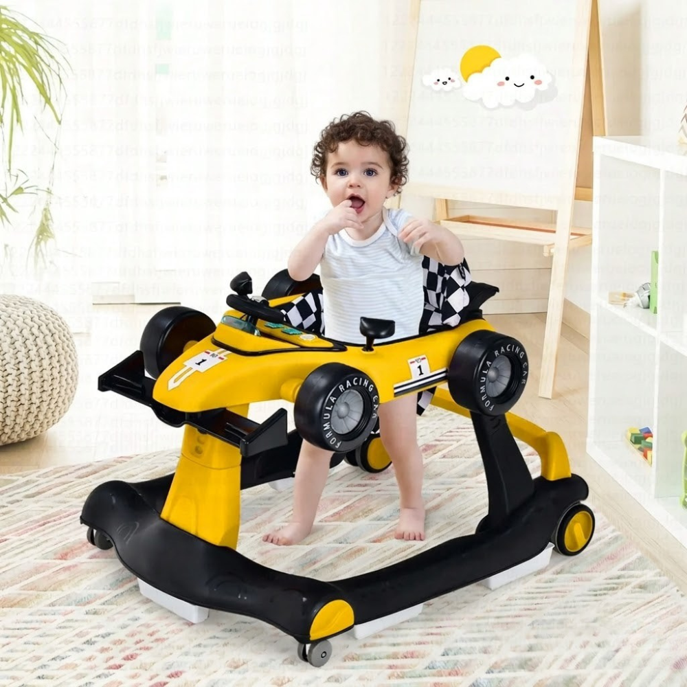 4 In 1 Foldable Adjustable Baby Activity Walker