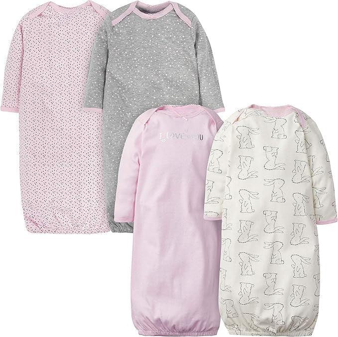 Cotton Baby Sleeper Gowns