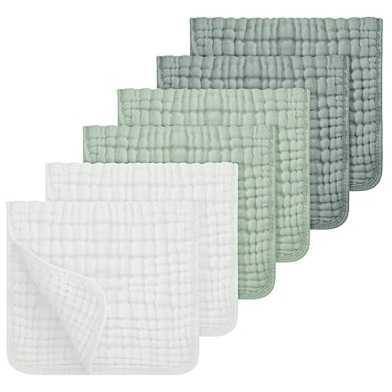 6PCS Muslin Baby Towels For Baby Care