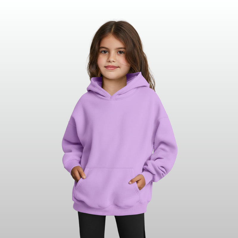 Girls Oversized Fleece Pullover Sweatshirts