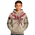 Personalized Native Heritage Themed Arizona Cardinals Kids Football Fan Hoodie