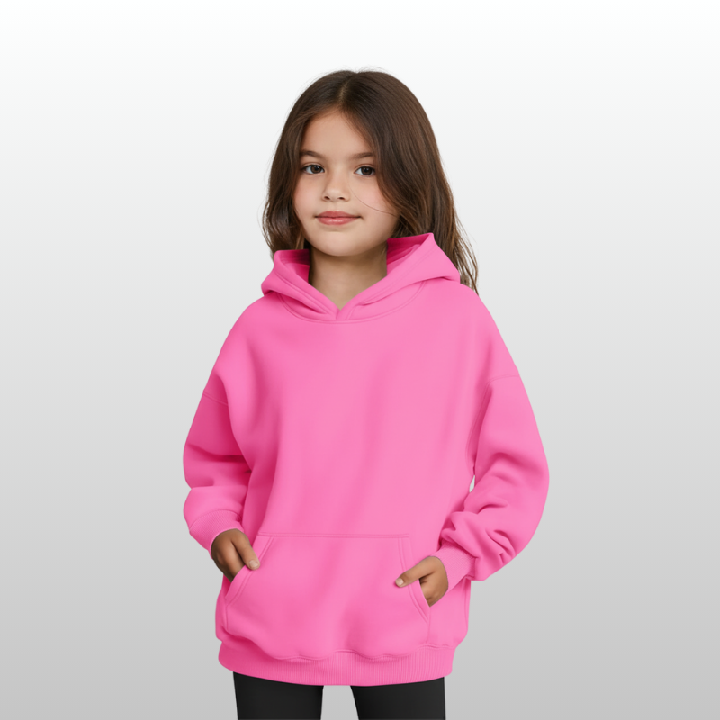 Girls Oversized Fleece Pullover Sweatshirts